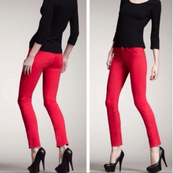 J Brand Skinny Leg Jeans in Shock Pink - Picture 1 of 7